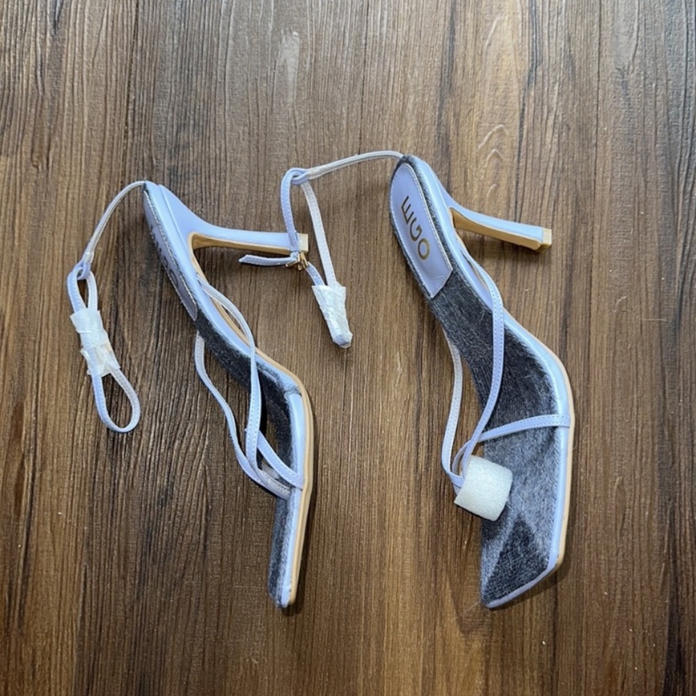 EGO Women's Light Purple Strappy Heels - Picture 2 of 4